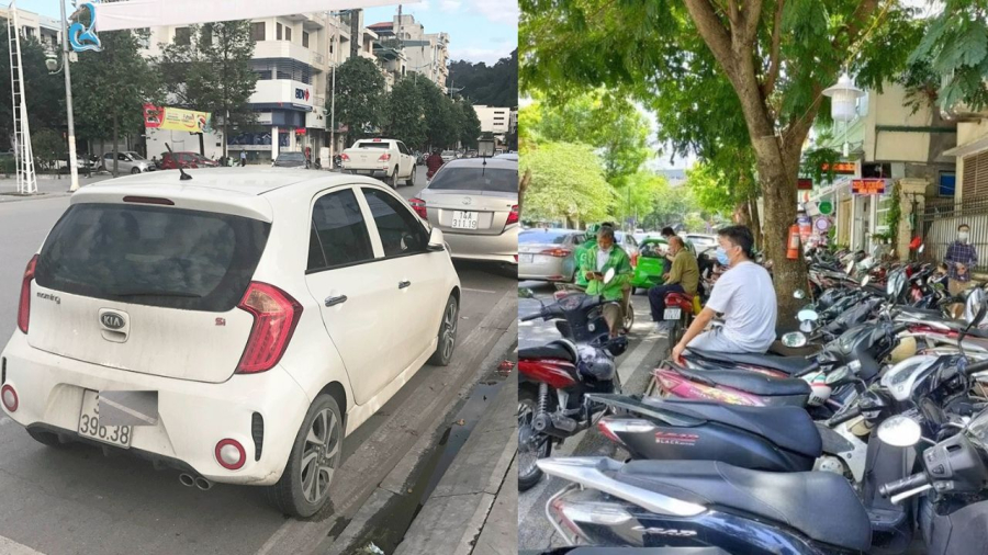 Việc dừng đỗ xe không đúng quy định sẽ bị phạt. Ảnh minh họa