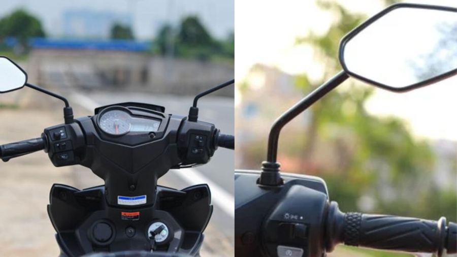 Gương chiếu hậu bên trái là bắt buộc, gương bên phải không bắt buộc