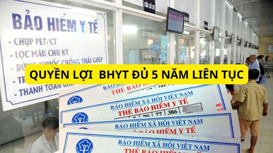 Từ ngày 1/7/2025, quy định hưởng 100% chi phí khám chữa bệnh của người tham gia BHYT 5 năm liên tục sẽ có sự thay đổi theo Luật BHYT năm 2024.