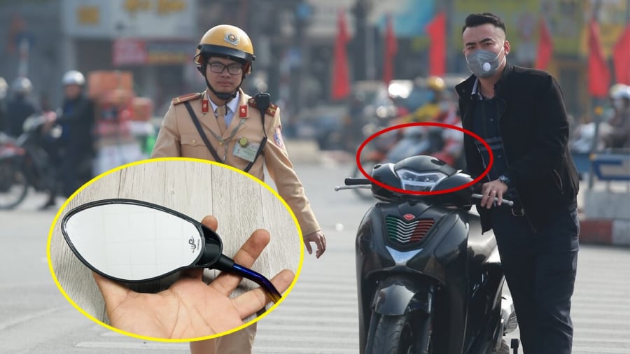       Lỗi không gương xe máy (không gương chiếu hậu bên trái người điều khiển hoặc có nhưng không có tác dụng) sẽ bị phạt tiền từ 400.000 đồng đến 600.000 đồng.