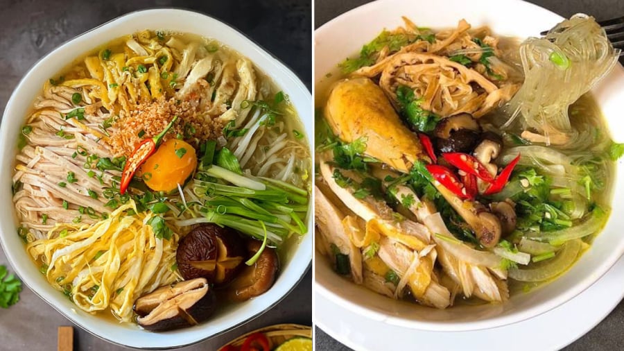 Bún thang, miến gà là Shbet0099 cá cược trực tuyến biến tấu từ món gà luộc ngày Tết mà bạn có thể thử.
