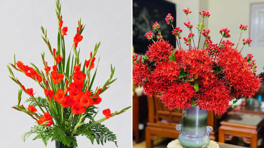 Hoa lay ơn, hoa mẫu đơn ta là những loại hoa có thể dùng để cúng vía Thần Tài.