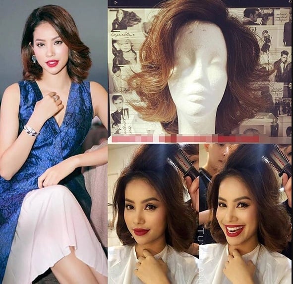 Kết hợp với phong cách trang điểm sắc sảo, Phạm Hương mất đi sự tươi trẻ vốn có. 