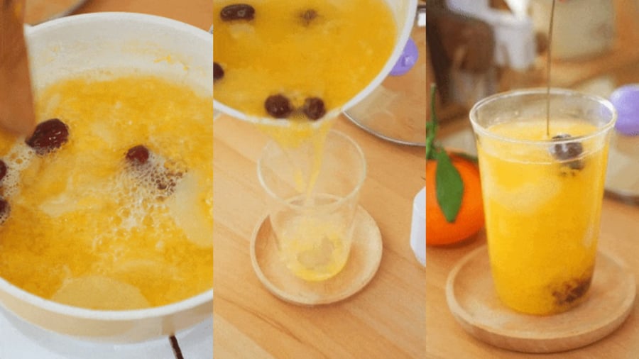 Để tăng thêm phần hấp dẫn, hãy vắt một chút nước cam vào, mùi hương của trái cây sẽ trở nên thật nồng nàn, chua ngọt quyến rũ, chắc chắn sẽ làm các bé không thể chối từ