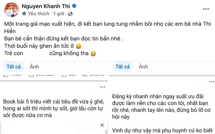 Khánh Thi đăng đàn bức xúc, lý do liên quan đến các con  