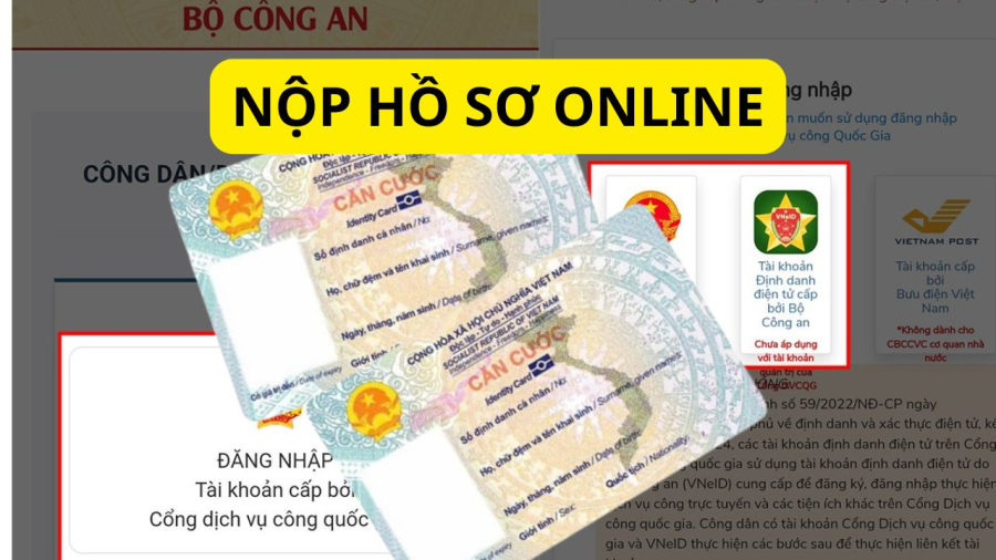 Nhiều trường hợp chỉ cần nộp hồ sơ online