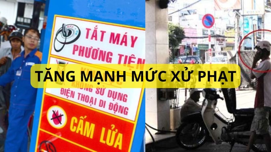 Mang điện thoại, dùng điện thoại ở cây xăng bị xử phạt, sắp tới có thể tăng mức phạt nhiều lần