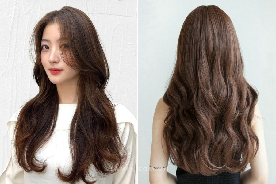  Bạn có thể kết hợp với mái xéo hoặc rẽ ngôi lệch để tăng tính thẩm mỹ.