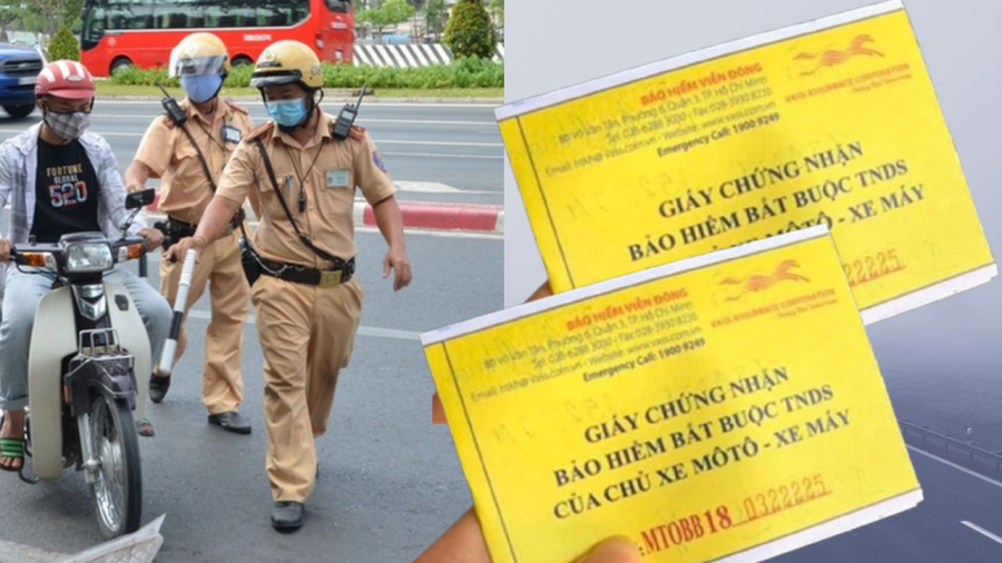 Quên mang bảo hiểm cũng sẽ bị phạt như chưa mua
