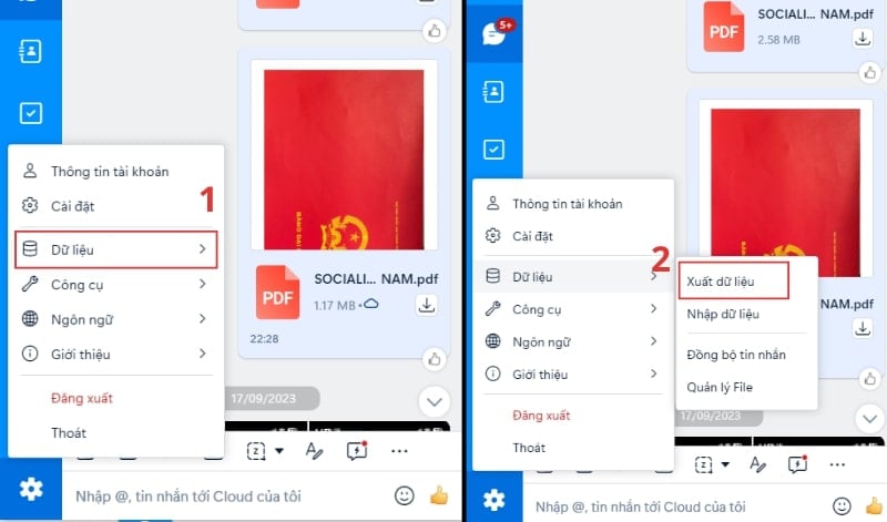 Cách khôi phục tin nhắn Zalo trên máy tính