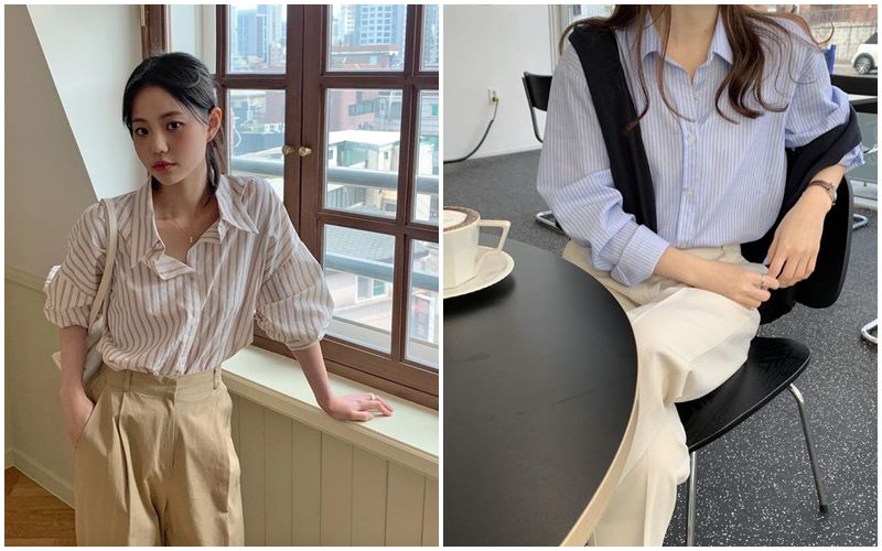 Những họa tiết nhỏ, kẻ dọc sẽ tạo ảo giác vốc dáng thon thả và cao hơn.