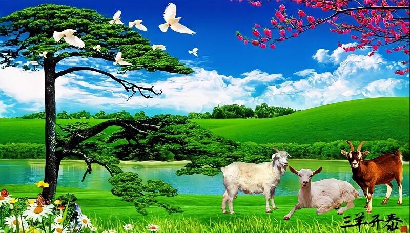 Tranh Tam Dương khai thái