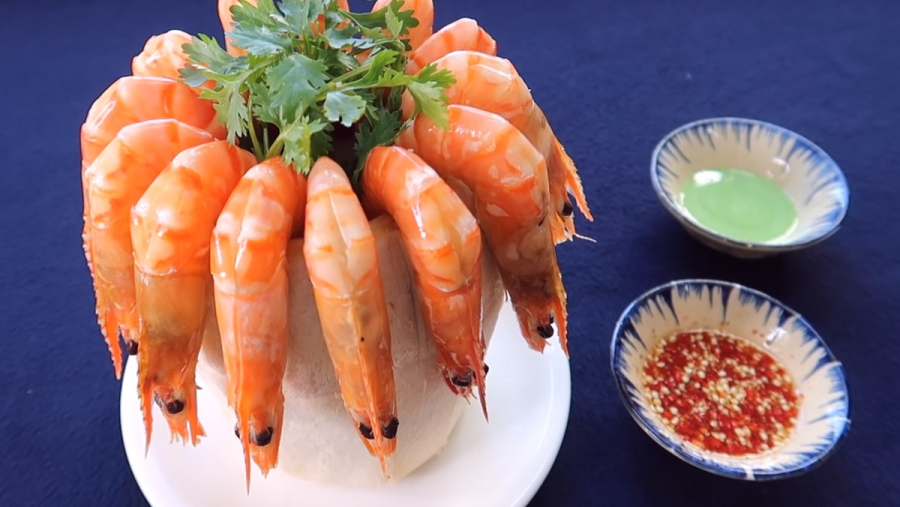 Bí quyết hấp tôm đỏ au