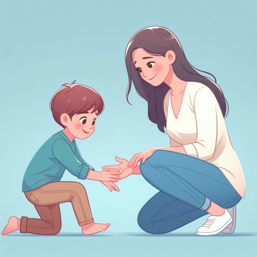 Buông tay không có nghĩa là bỏ mặc, mà là tạo cơ hội để con tự khám phá và trưởng thành