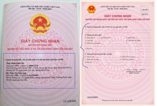 Sổ đỏ mẫu mới được đứng tên tối đa bao nhiêu người?