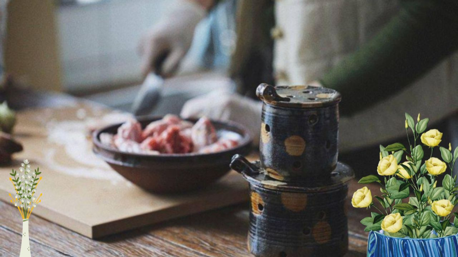 Hương thơm từ căn bếp biểu thị gia đình sung túc ấm cúng
