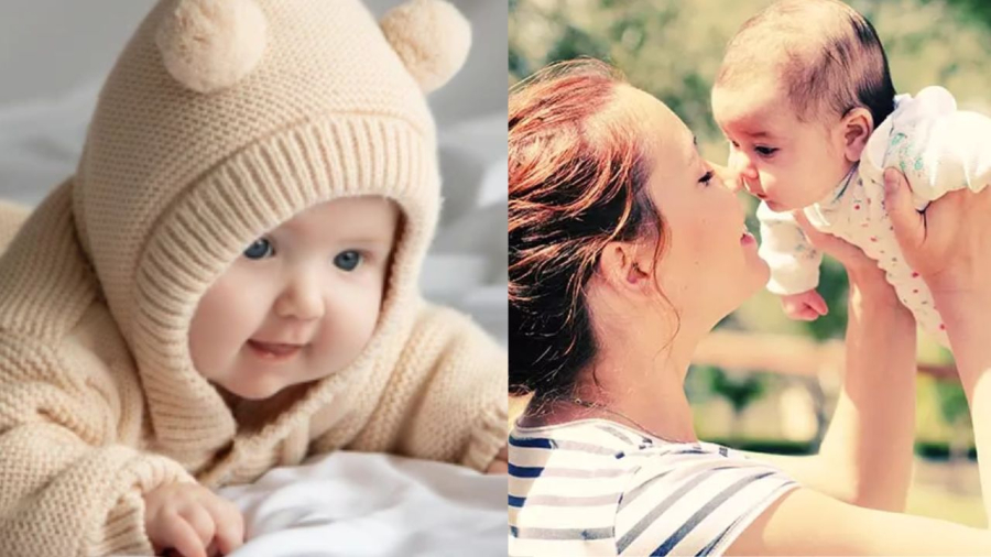 Trẻ khỏe mạnh vui cười chứng tỏ gia đình vui vẻ hòa hợp