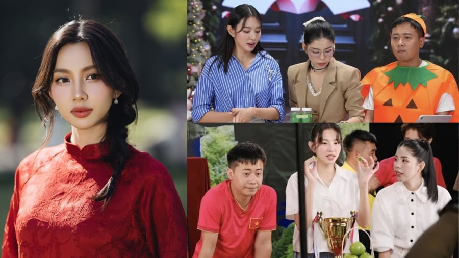 Thùy Tiên từn cùng Hằng Du Mục, Quang Linh Vlogs quảng bá sản phẩm kẹo rau củ