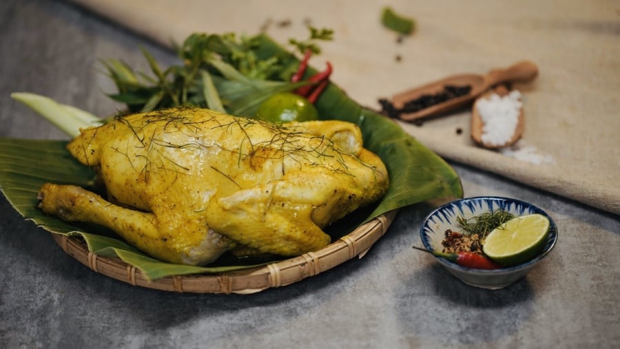 Gà hấp ngon 