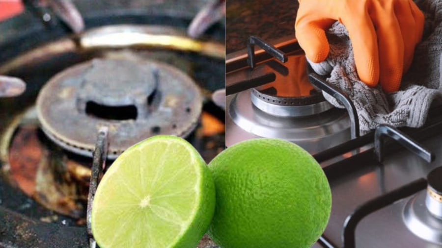 Giấm hoặc nước chanh có thể tẩy sạch rỉ sét vết bẩn bếp gas