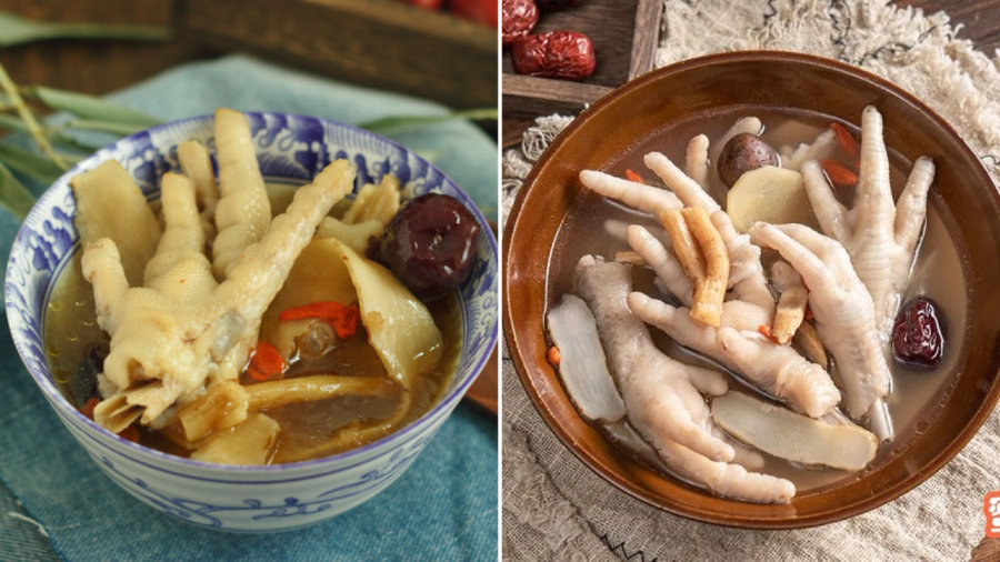 Canh chân gà hầm kỷ tử mang lại nhiều lợi ích cho sức khỏe, đặc biệt là bổ sung collagen giúp chống lão hóa, giữ cho Mừng SHBET phiên bản mới 2025 căng bóng.