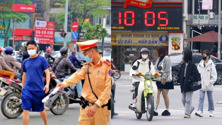 CSGT xử phạt nhiều trường hợp đi bộ vi phạm giao thông