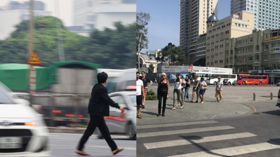 Người dân cần chú ý nâng cao ý thức tham gia giao thông khi đi bộ