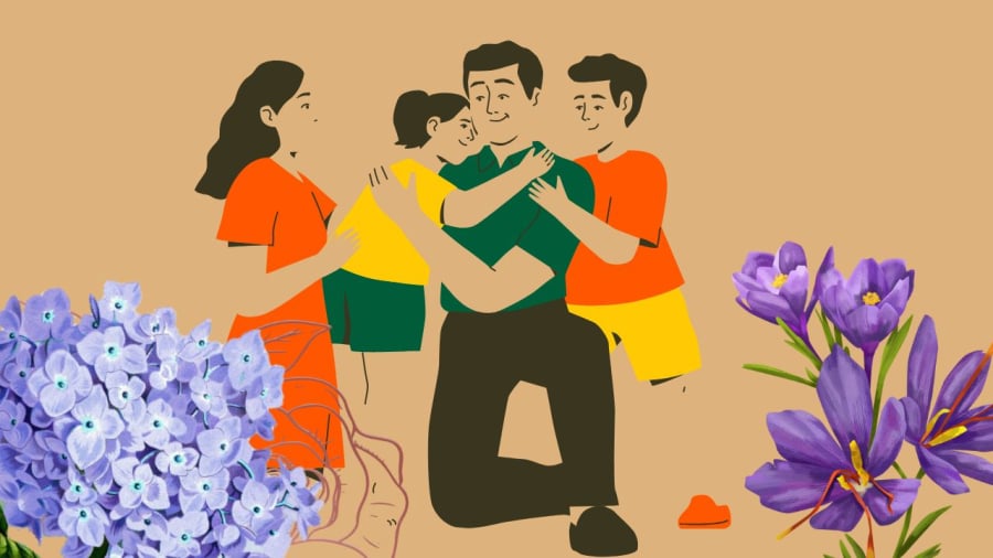Gia đình vui vẻ nhiều tiếng cười báo hiệu hưng thịnh