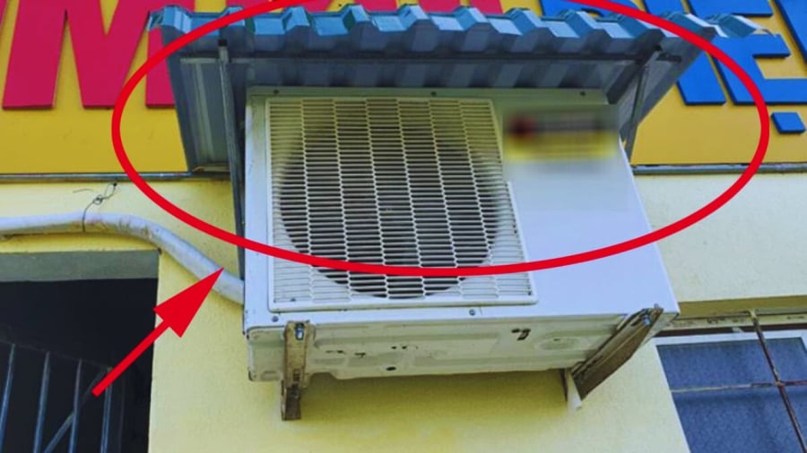 Cục nóng điều hòa bị nắng mưa hắt vào có cần che chắn không?