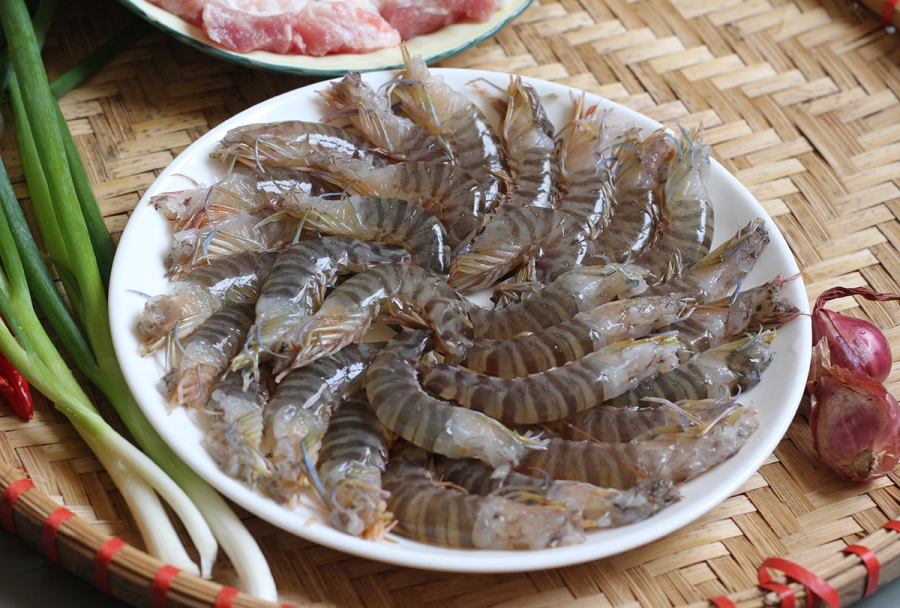 Nguyên liệu rang tôm