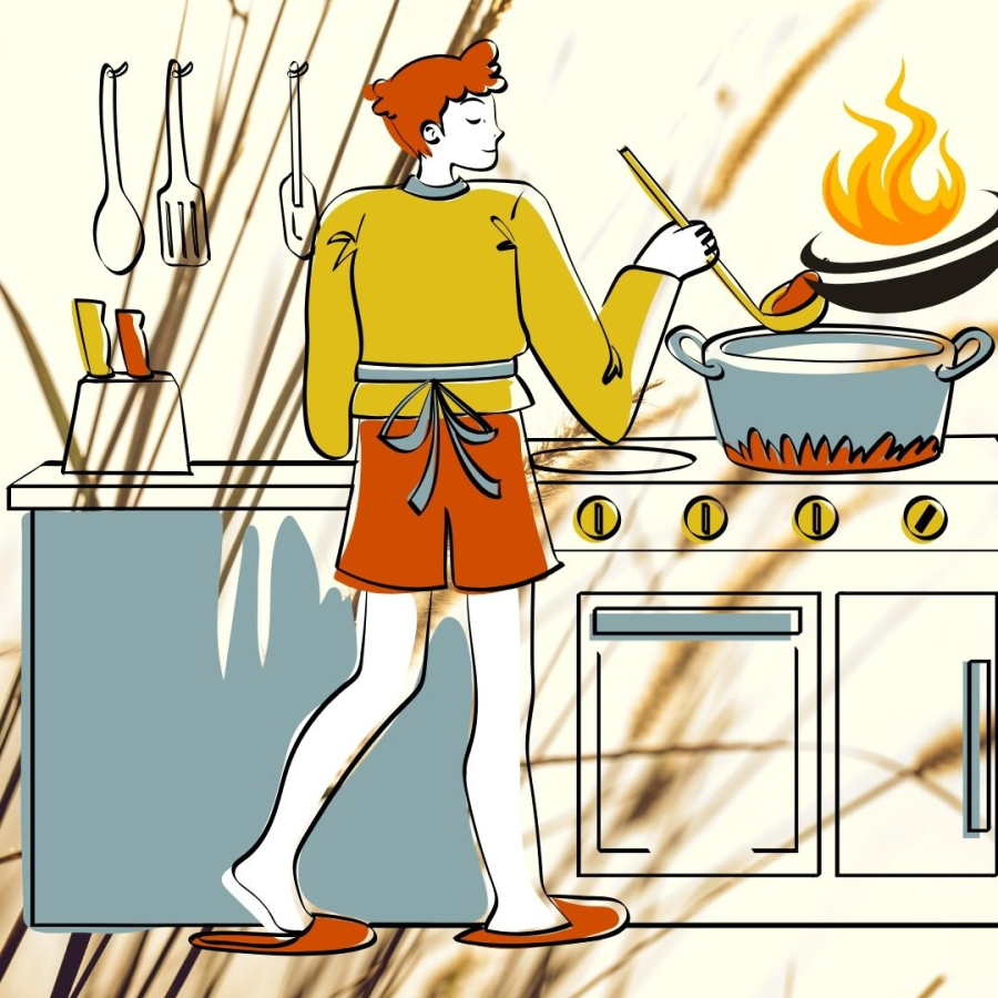 Nấu ăn biểu thị cho sự giàu có