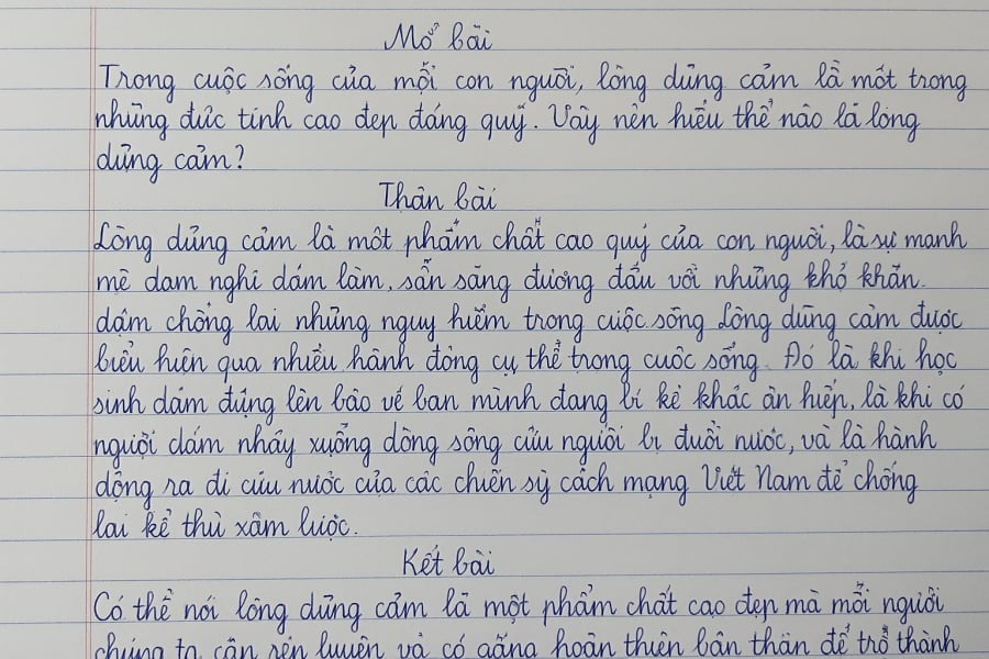 Chữ viết không nhất thiết phải đẹp, nhưng cần rõ ràng, dễ đọc. Tránh gạch xóa nhiều gây mất thẩm mỹ