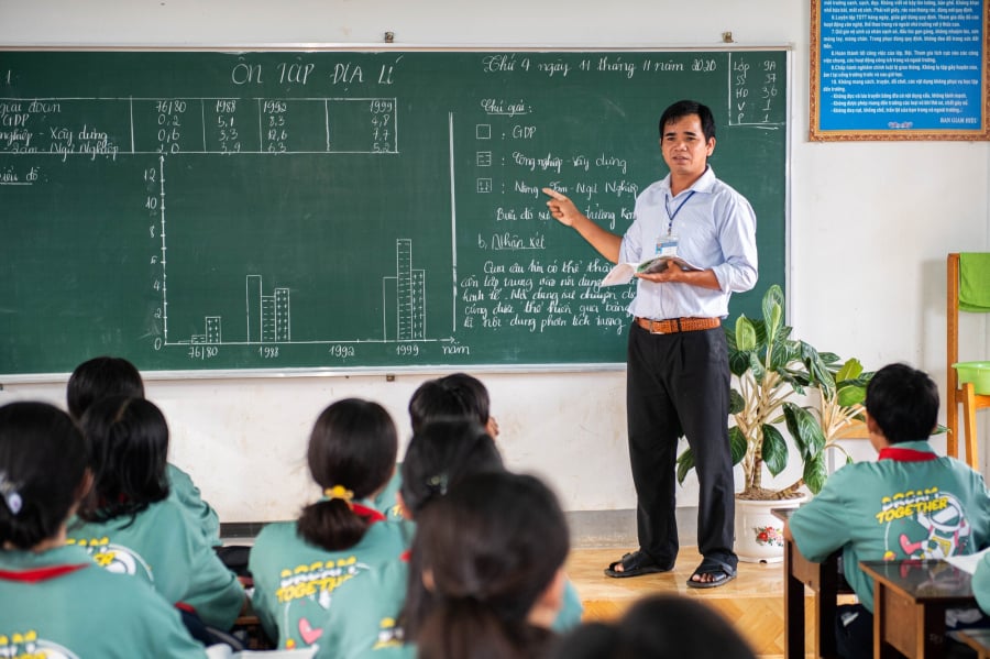 Giáo viên là nghề không lo AI thay thế