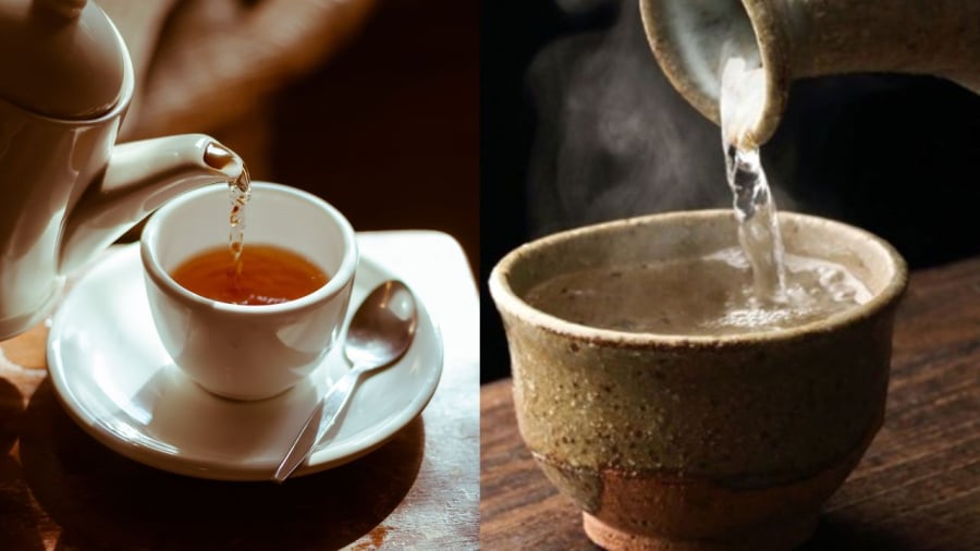 Trà và rượu là những thức uống tinh tế nhưng cách thưởng thức khác nhau