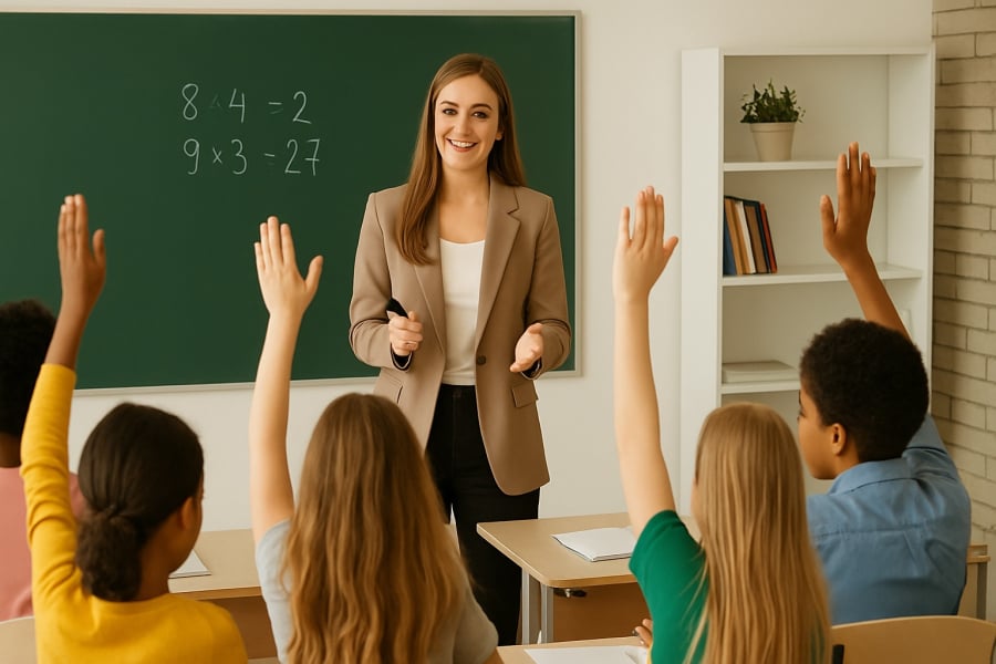 Nhu cầu tuyển dụng giáo viên mầm non, tiểu học và trung học phổ thông tại Việt Nam hiện nay rất lớn, với mức lương trung bình từ 8-15 triệu đồng/tháng