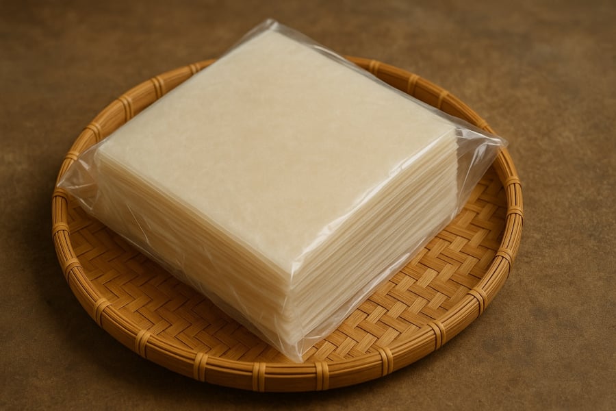 Bánh đa nem cần được bảo quản cẩn thận để tránh ẩm mốc