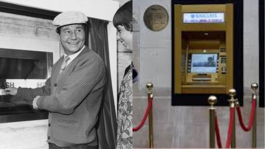 Cây ATM đầu tiên trên thế giới, sau 50 năm được mạ vàng năm 2017