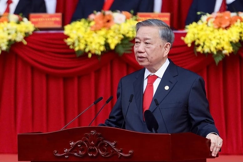 Tổng Bí thư Tô Lâm phát biểu tại Lễ kỷ niệm 50 năm Ngày Giải phóng miền nam, thống nhất đất nước