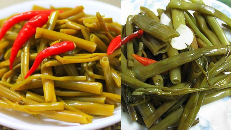 Rau muống muối chua ngọt rất hấp dẫn chống ngán