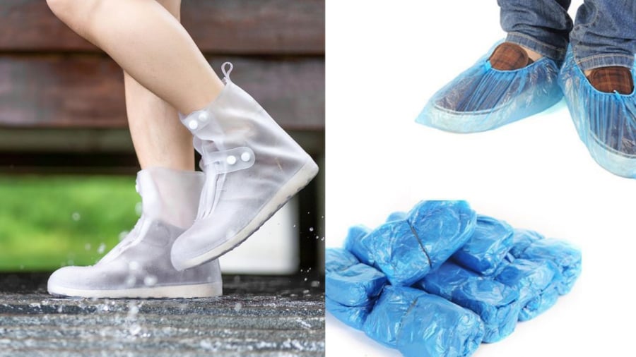 Bọc giày cũng là cách chống thấm đơn giản tiết kiệm