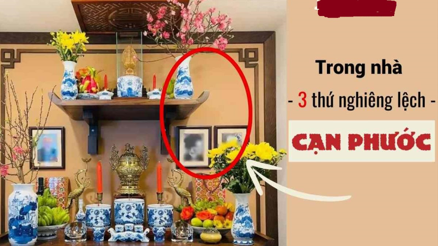 Trong nhà 3 thứ nghiêng lệch cạn phước