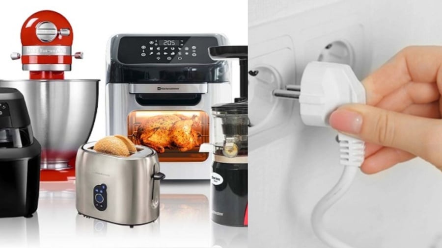 Rút phích các thiết bị điện trong bếp giúp tiết kiệm điện khá nhiều