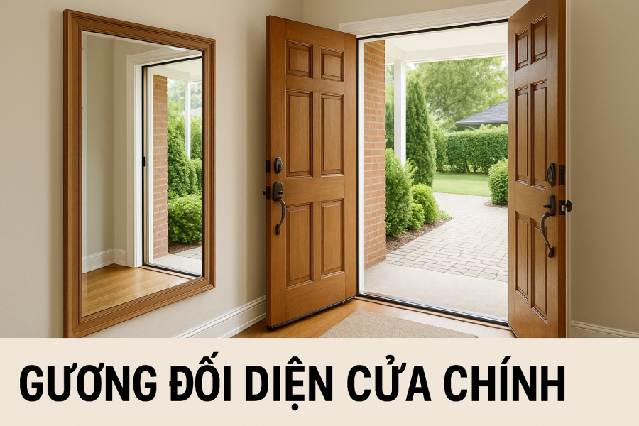 Gương đối diện cửa chính phản chiếu mọi thứ đi qua, khiến tài vận bị phân tán và Shbet111 slot, casino, thể thao, xổ số dễ gặp xui xẻo