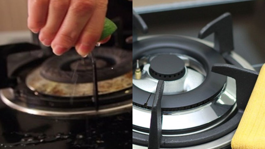 Nước chanh, nước nóng là những cách làm sạch bếp gas tiết kiệm không hóa chất