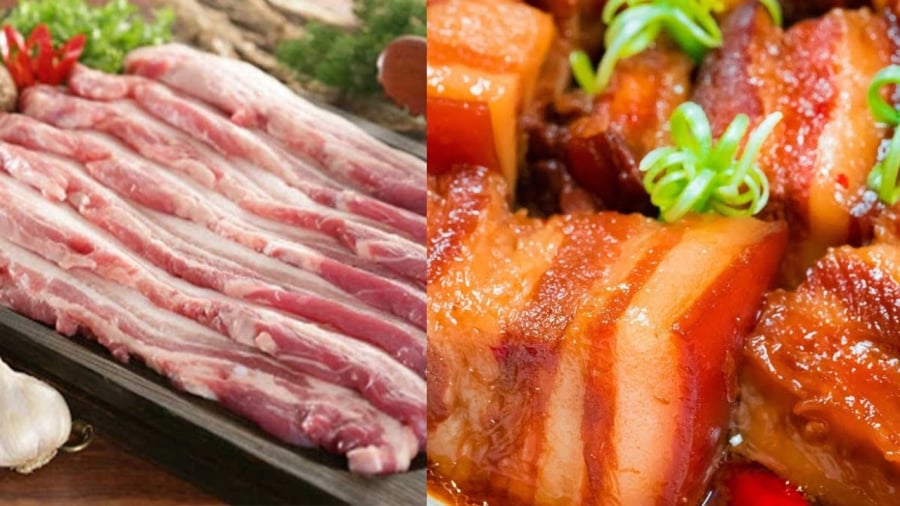 Để món thịt kho tàu ngon cần thịt ba chỉ ngon