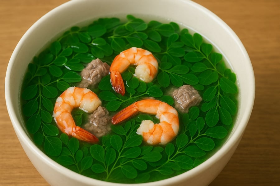 Canh lá chùm ngây, Shbet0099 cá cược trực tuyến bổ dưỡng, thanh mát giúp tăng cường sức khỏe cho cả Shbet111 slot, casino, thể thao, xổ số.  
