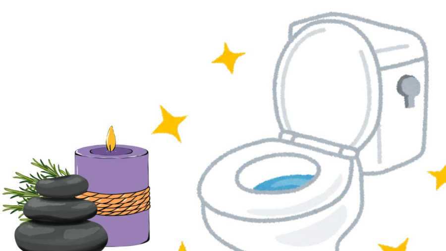 Đặt thêm cây xanh vào trong nhà vệ sinh sẽ giúp khử mũi
