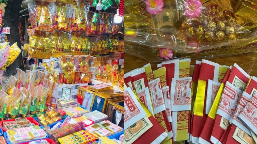 Vàng mã không nên để lâu trên ban thờ