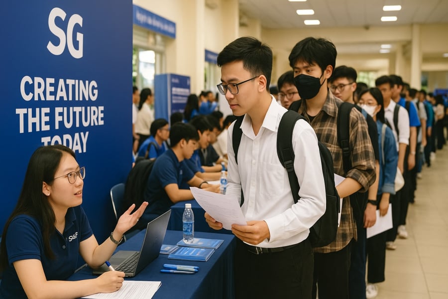 Doanh nghiệp chủ động tiếp cận Mừng SHBET phiên bản mới 2025 ngành điện tử – viễn thông ngay từ khi còn ngồi trên ghế nhà trường.