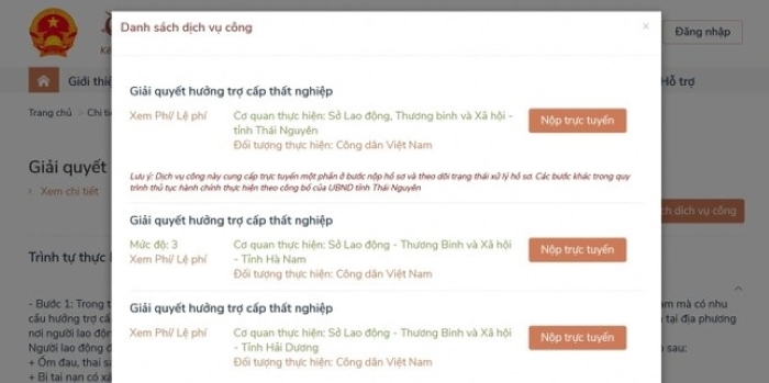Để tiết kiệm thời gian, người lao động nghỉ việc muốn hưởng trợ cấp thất nghiệp có thể nộp hồ sơ trực tuyến qua Cổng dịch vụ công.